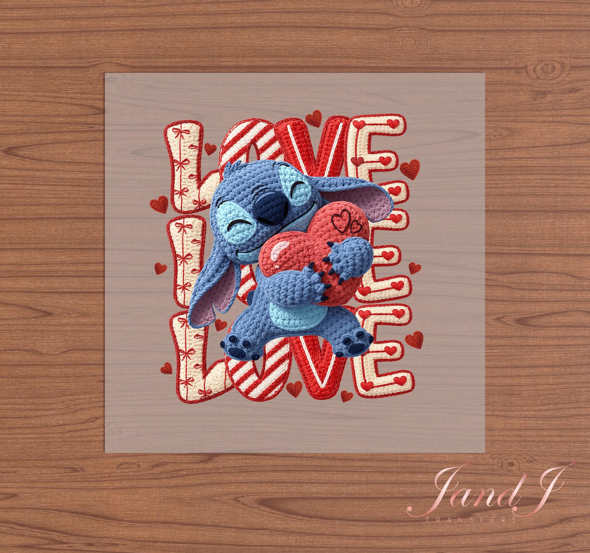 Love Crochet DTF Transfers Ready To Press, Direct To Film Transfer ,DTF Prints