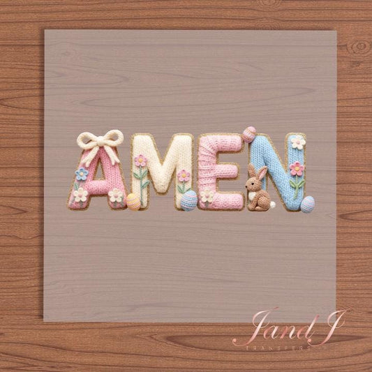 Amen Transfers Ready To Press, Direct To Film Transfer ,DTF Prints