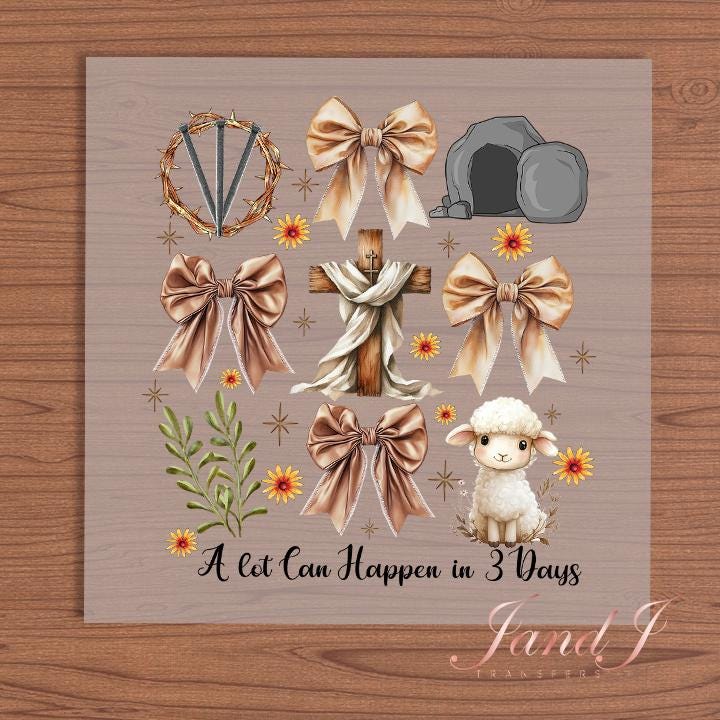 Alot Can Happen In 3 Days Transfers Ready To Press, Direct To Film Transfer ,DTF Prints