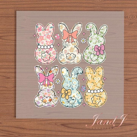 Coquette Easter Bunny DTF Transfers Ready To Press, Direct To Film Transfer ,DTF Prints