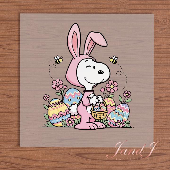Easter Cute Snoop Dog DTF Transfers Ready To Press, Direct To Film Transfer ,DTF Prints