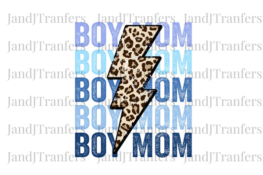 Boy Mom Distressed Cheetah Leopard DTF Transfers Ready To Press, Direct To Film Transfer ,DTF Prints