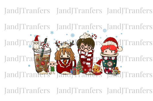 Harry coffee Latte DTF, DTF Transfers Ready To Press, Direct To Film Transfer ,DTF Prints