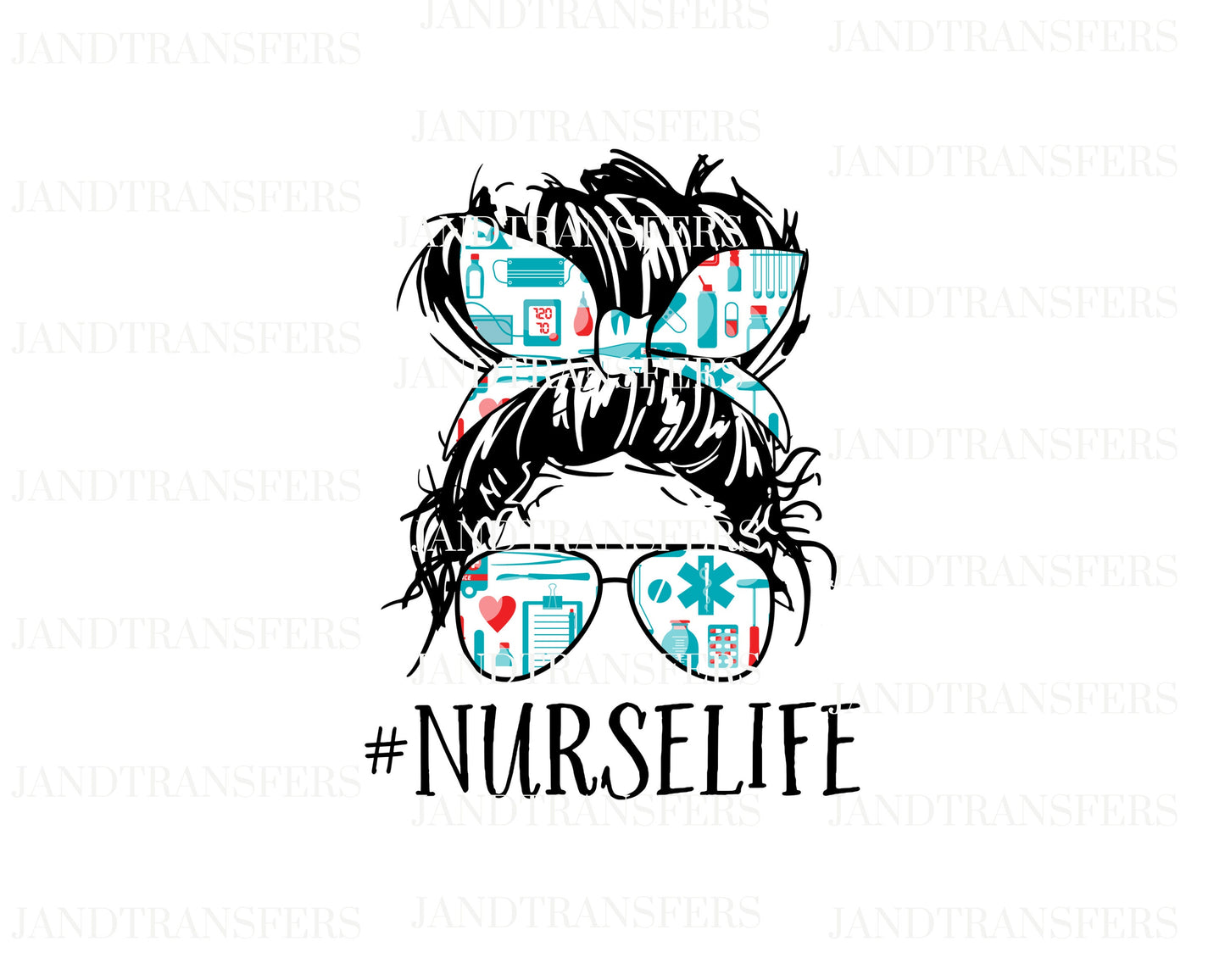 Nurse Life DTF- DTF Transfers Ready To Press, Direct To Film Transfer ,DTF Prints