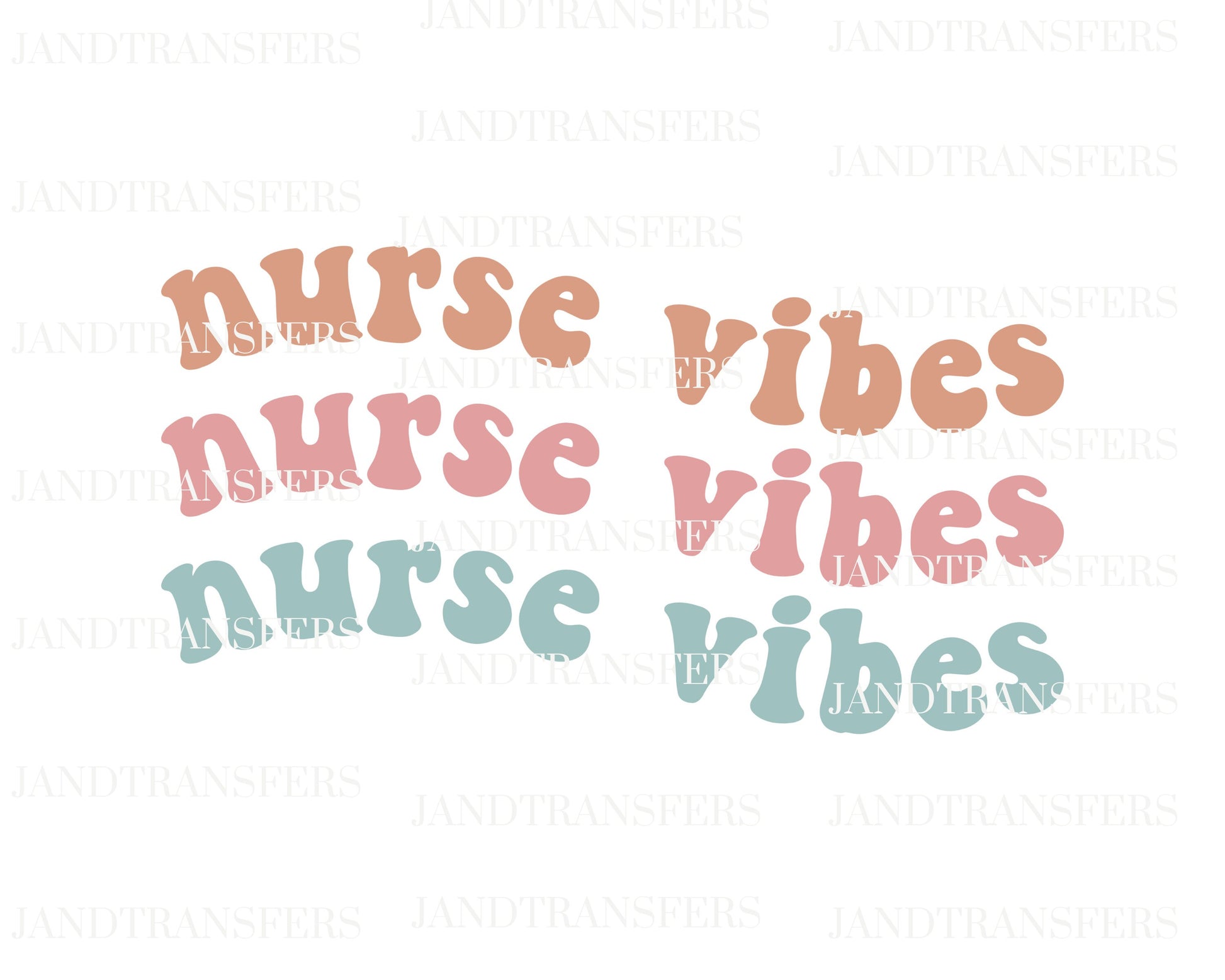 Nurse Vibes - DTF Transfers Ready To Press, Direct To Film Transfer ,DTF Prints