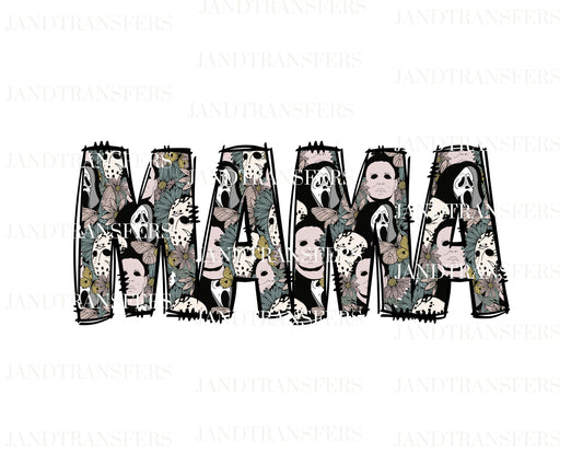 Mamá Horror DTF Transfers Ready To Press, Direct To Film Transfer,, DTF, DTF Prints, Ready To Press Halloween