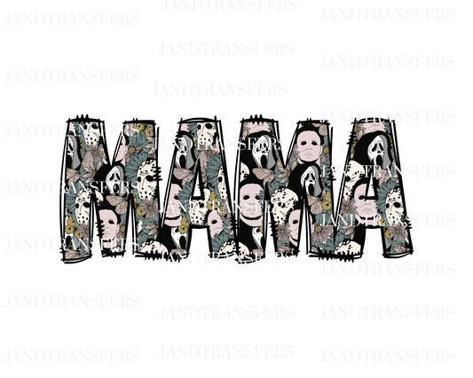 Mamá Horror DTF Transfers Ready To Press, Direct To Film Transfer,, DTF, DTF Prints, Ready To Press Halloween
