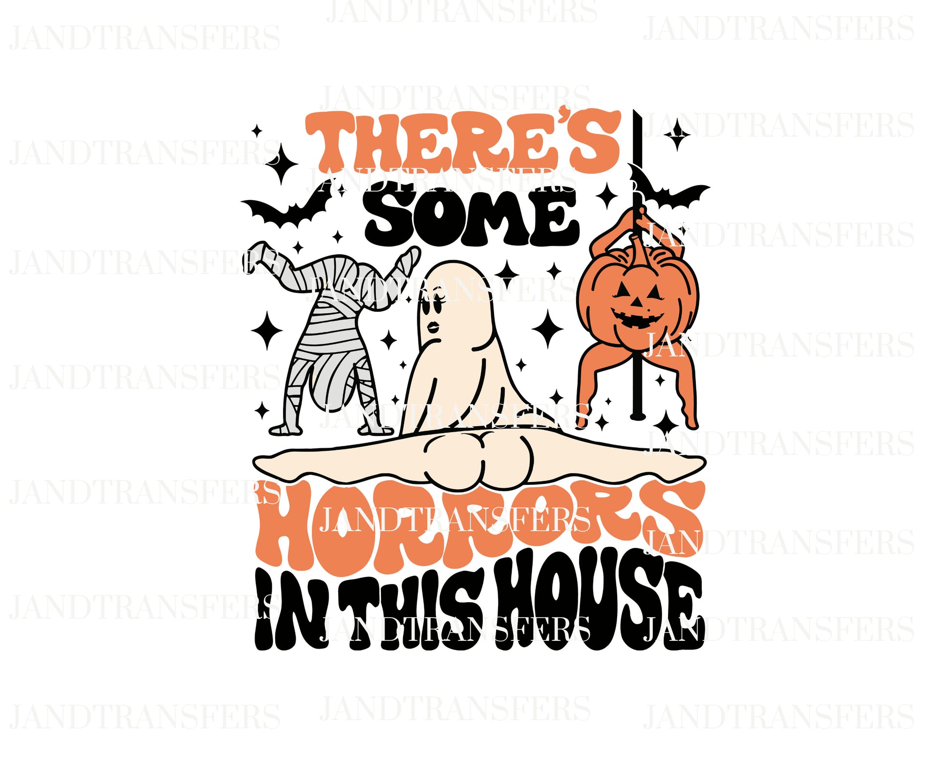 Horrors In This House DTF Transfers Ready To Press, Direct To Film Transfer,, DTF, DTF Prints, Ready To Press Halloween