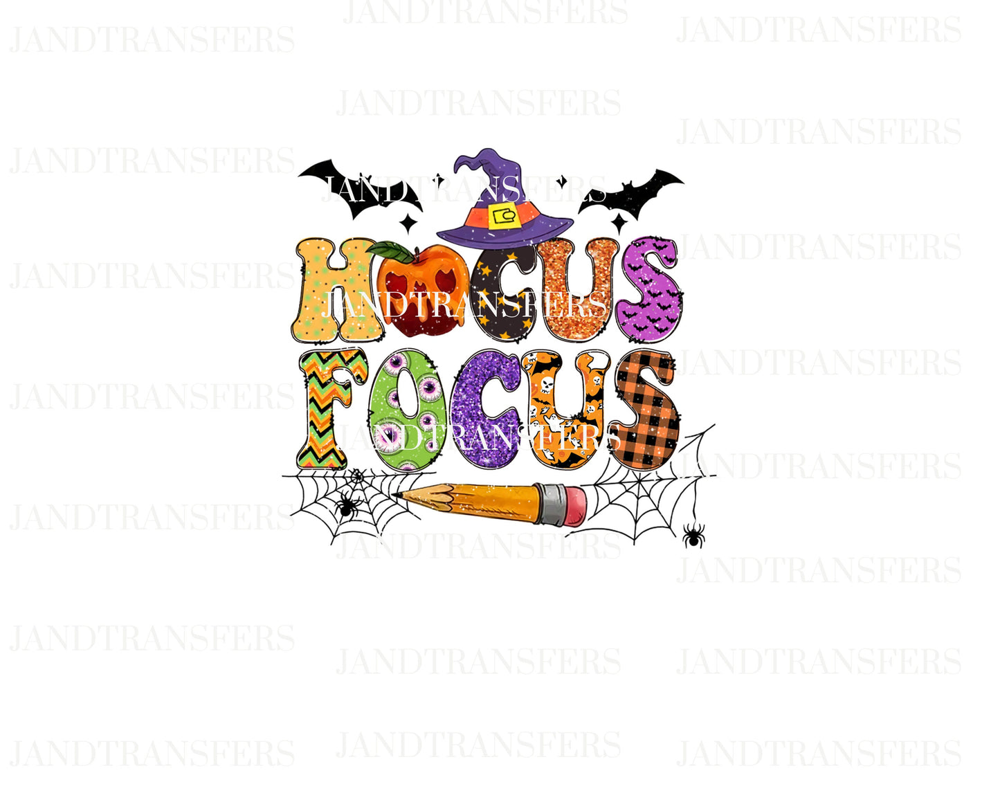 Hocus Focus DTF Transfers Ready To Press, Direct To Film Transfer,, DTF, DTF Prints, Ready To Press Halloween