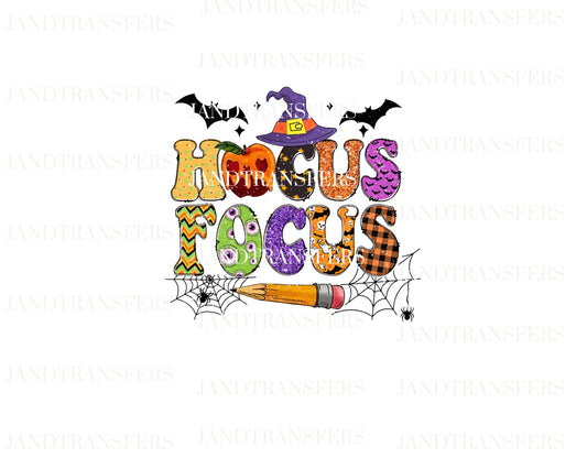 Hocus Focus DTF Transfers Ready To Press, Direct To Film Transfer,, DTF, DTF Prints, Ready To Press Halloween