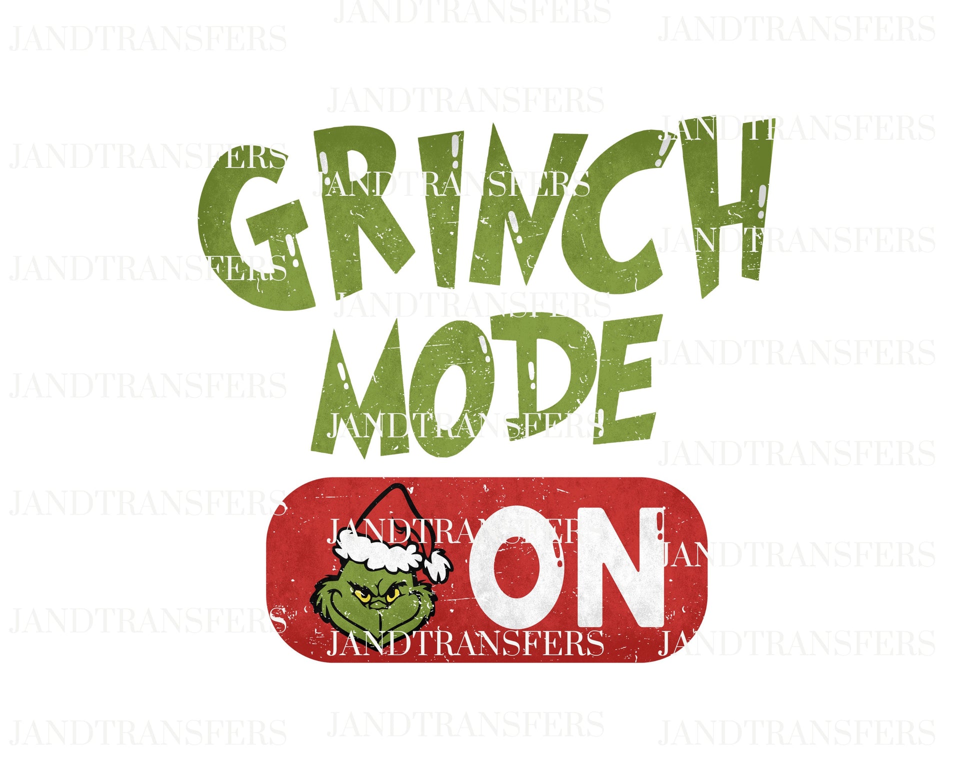 Grinchy Mode On DTF Transfers Ready To Press, Direct To Film Transfer ,DTF Prints